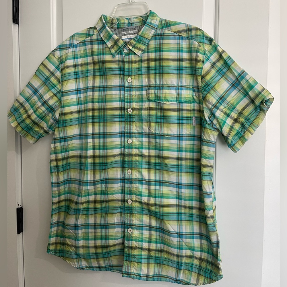 Columbia men’s Omni shade plaid shirt